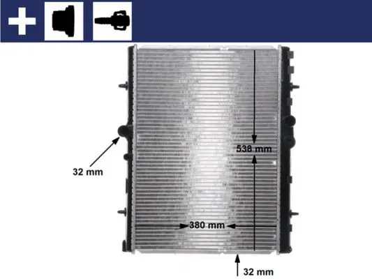 MAHLE CR32000S Радиатор, охлаждение двигателя