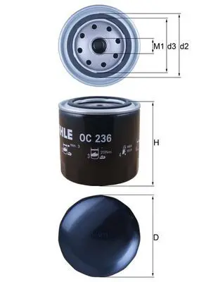 MAHLE OC236 Фильтр масляный
