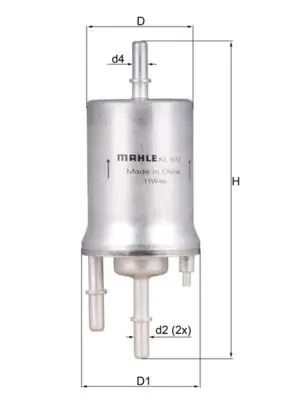 MAHLE KL572 Фильтр топливный AUDI: A3 03-,