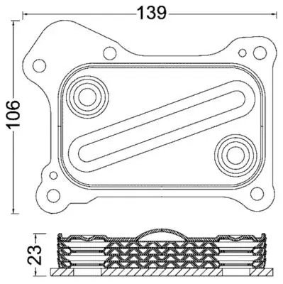 MAHLE CLC190000S масляный радиатор,
