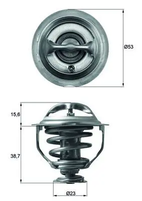 MAHLE TX11795D ТЕРМОСТАТ C ПРОКЛАДКОЙ