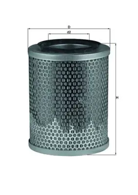 MAHLE LX196 Фильтр воздушный