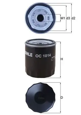 MAHLE OC1014 ФИЛЬТР МАСЛЯНЫЙ