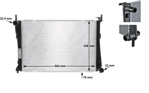 MAHLE CR1355000S Радиатор охлаждающей жидкости