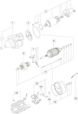 MAHLE MS347 Стартер