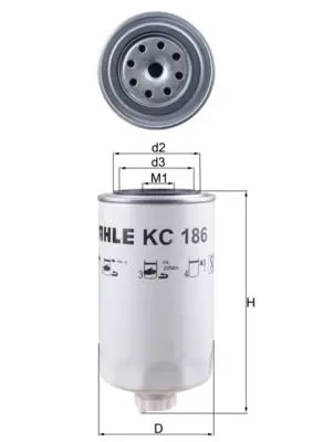 MAHLE KC186 Фильтр топливный IVECO