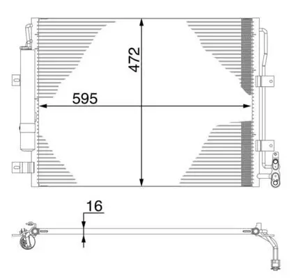 AC 273 000S Конденсер кондиционера