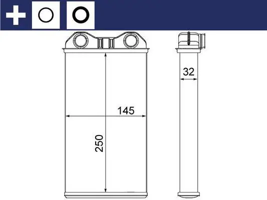 MAHLE AH14000S Теплообменник салона