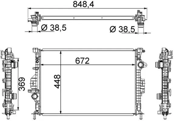 MAHLE CR1748000S Радиатор