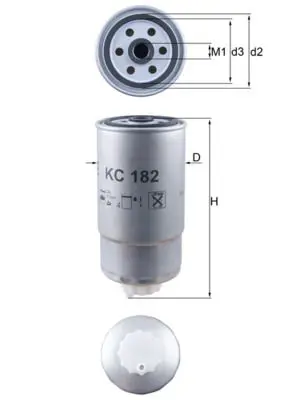 MAHLE KC182 Фильтр топливный