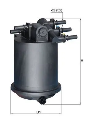MAHLE KL414 Фильтр топливный NISSAN: