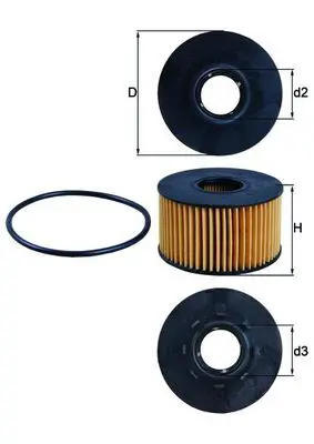 MAHLE OX191D Фильтр масляный FORD: MONDEO