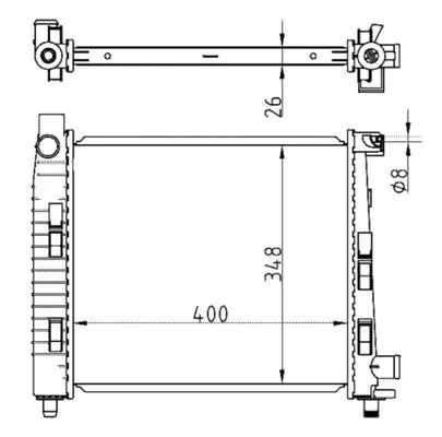 MAHLE CR325000S Радиатор охлаждающей жидкости