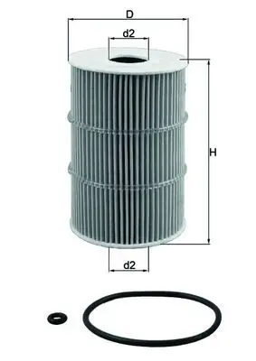 MAHLE OX378D Фильтр масляный