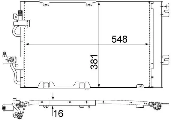 AC 378 000S Конденсер кондиционера