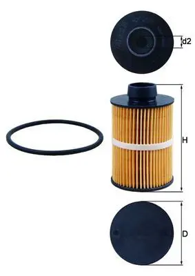 MAHLE KX208D Фильтр топливный FIAT: CROMA