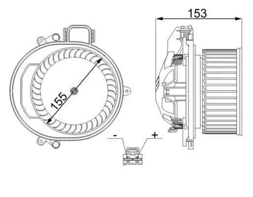 AB 257 000S Мотор печки F20 F30
