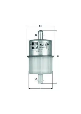 MAHLE KL11OF Топливный фильтр