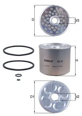 MAHLE KX23D Фильтр топливный ALFA ROMEO: