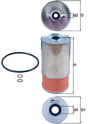 OX 78D Фильтр масляный