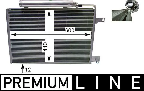 MAHLE AC370000P Конденсатор, кондиционер