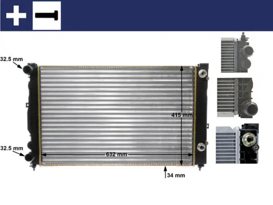 MAHLE CR132000S Радиатор охлаждения VW Passat