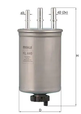 MAHLE KL446 Фильтр топливный FORD
