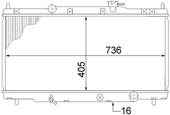 MAHLE CR1459000S Радиатор охлаждающей жидкости