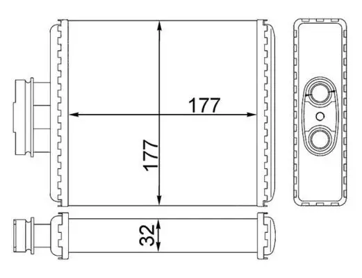 MAHLE AH75000S Теплообменник салона