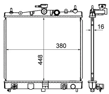 CR839000S Радиатор охлаждающей жидкости