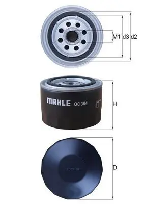 MAHLE OC384 ФИЛЬТР МАСЛЯНLADA 2108