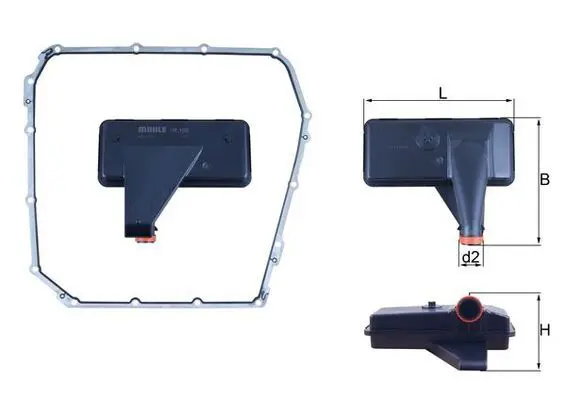 MAHLE HX185D Фильтр АКПП AUDI: A4 (B8)