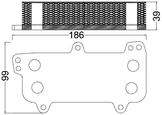 MAHLE CLC187000S Радиатор масляный