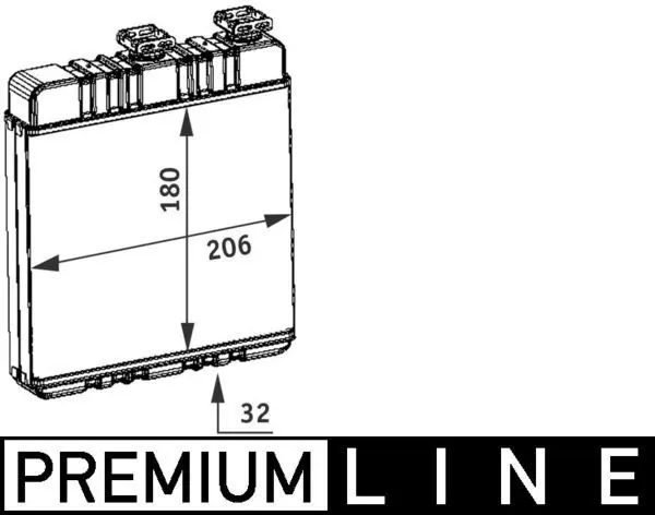 MAHLE AH76000P Теплообменник салона