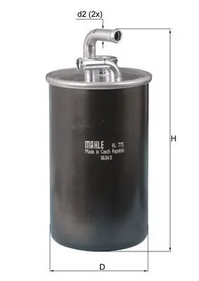 MAHLE KL775 Фильтр топливный CHRYSLER: