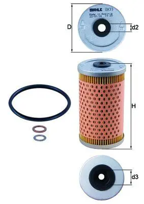 MAHLE OX33D Фильтр