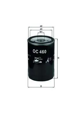 MAHLE OC460 Фильтр масляный