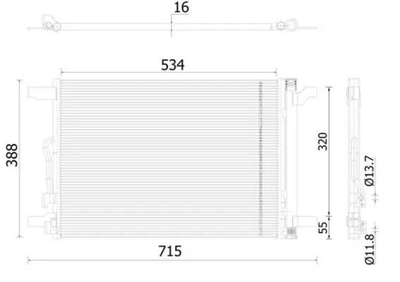 MAHLE AC915000S Конденсер кондиционера