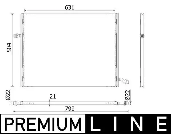 MAHLE CIR37000P Низкотемпературный радиатор