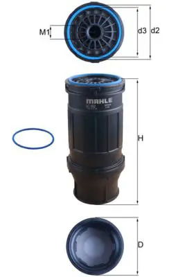 MAHLE KC652D Фильтр-сепаратор топливный