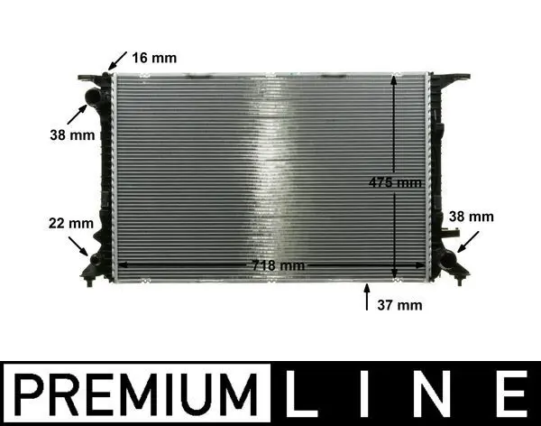 MAHLE CR911000P Радиатор, охлаждение двигателя