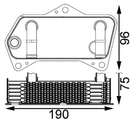 MAHLE CLC202000S Масляный радиатор