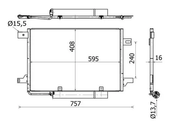 MAHLE AC369000S РАДИАТОР КОНДИЦИОНЕРА*