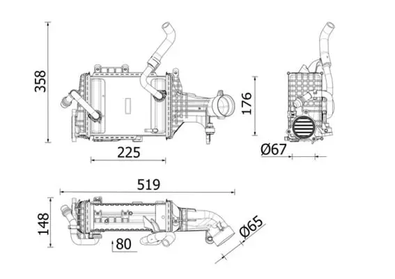 CI 665 000P Интеркулер