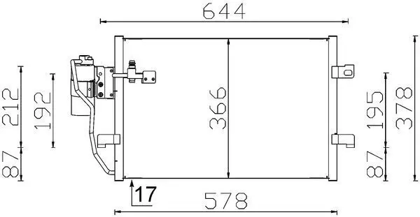MAHLE AC351000S Конденсатор, кондиционер
