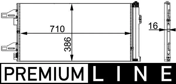 MAHLE AC363000P Конденсатор, кондиционер