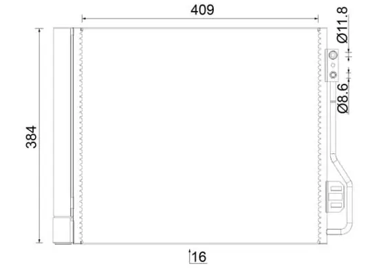 MAHLE AC488000S Конденсатор, кондиционер