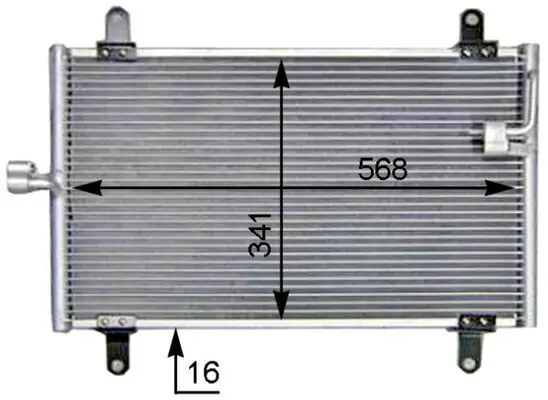 MAHLE AC514000S Конденсатор, кондиционер