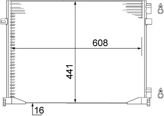 MAHLE AC528000S Конденсатор, кондиционер