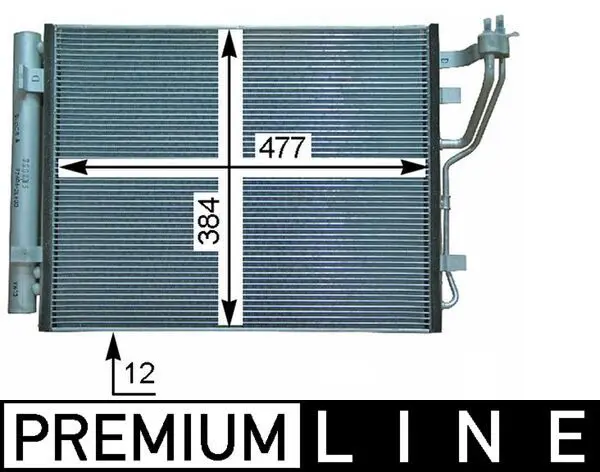 MAHLE AC709000P Конденсатор, кондиционер